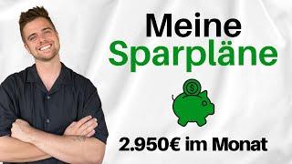 2.950€ monatliche Sparpläne  | So investiere ich mein Geld 