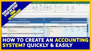 How to create an Accounting System IN EXCEL FREE DOWNLOAD ** GUARANTEED ** [PART 1/2]