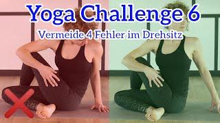 Korrigiere diese 4 Fehler im Yoga/Drehsitz