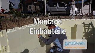 Schalsteinbecken - Montagehilfe / Teil 4 Montage Einbauteile