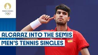 Carlos Alcaraz storms into men's tennis singles semi-finals  | Paris 2024 Highlights