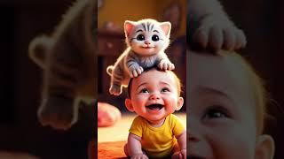 baby laugh #funny #cuteanimal #funnytrynottolaughchallange #baby #animals #funnypets #cute