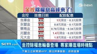 殖利率衝5%！金控股「除權息」高峰來了　專家曝進場時機點｜台股新聞｜三立iNEWS廖婕妤 主播｜訂閱@money_setn看更多 財經新聞