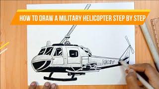 Online classes: How to Draw Military Helicopter Easy Step by Step