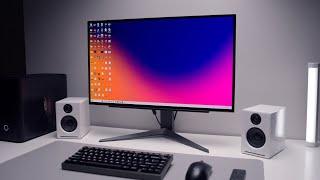 The Minimal Gaming Desk Setup for 2025 | 240hz OLED Monitor