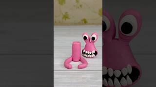 I made pink rainbow friend clay animation #rainbowfriends #clayanimation #stopmotion #clay