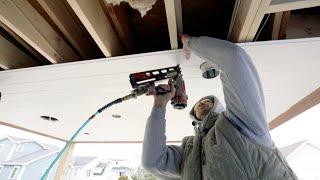 How to Layout and Install a Porch Ceiling