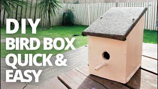 HOW TO MAKE A BIRD BOX, QUICK AND EASY