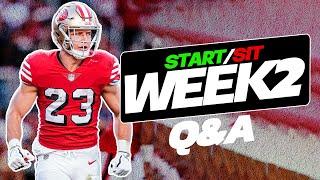 Christian McCaffrey is OUT! Week 2 Start/Sit Questions for Fantasy Football!