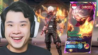 Review Skin Terbaru Hayabusa Exorcist Rp1,000,000 (Mobile Legends)