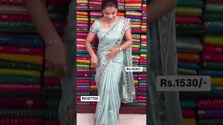 Crepe Silk embroidery Work Sarees I Wholesale Shop I@Rkcollectionssarees