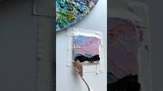 Sunset painting | Mini Acrylic Painting #shorts #art #acrylicpainting #trending