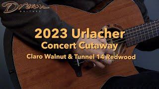 Dream Guitars - 2023 Urlacher Concert Cutaway, Claro Walnut & Tunnel 14 Redwood #guitardemo