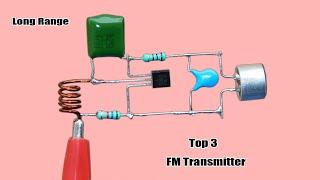 Top 3 FM Transmitter Circuit, Long Range FM Transmitter