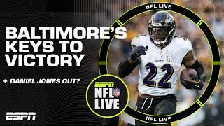 Ryan Clark says the Ravens need to RUN THE BALL️ + Daniel Jones’ time in New York OVER? | NFL Live: