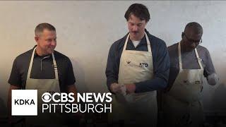 Pirates pitcher Paul Skenes helps honors first responders by serving meals and presenting checks