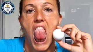 She has the world's largest tongue circumference! | Guinness World Records