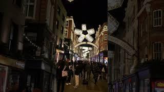 London Christmas lights at Carnaby Street. #londontour #christmaslights #unitedkingdom