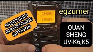 Egzumer - K5 , Spectrum SCOPE & button Functions :Instructions v20.01-Learning