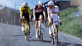 LEGENDARY CYCLING BATTLE | Tadej Pogačar vs Mathieu van der Poel vs Wout Van Aert