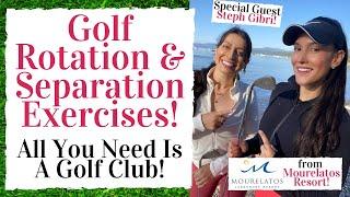 Golf Exercises for better ROTATION & SEPARATION - Golf Fitness Tips!