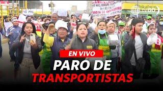 [EN VIVO] Una parte de gremios de transportistas acatan paro de 72 horas