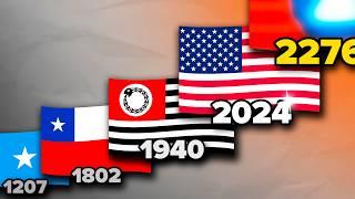 Alternate History of the US Flag (900 - 3547) | Flag Animation