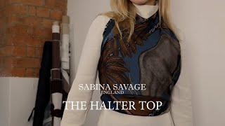 Sabina Savage 135cm x 135cm Scarf: How to tie the Halter Top