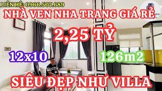 Nhà đẹp ven Nha Trang giá rẻ 2,25 tỷ đẹp như villa mặt tiền rộng 12m nghỉ dưỡng thì tuyệt vời