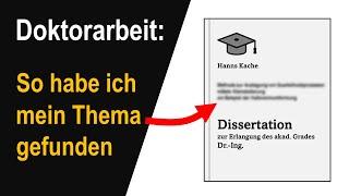 Thema für Doktorarbeit finden | 6 Tipps für Promovierende