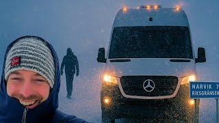 Driving Through Chaos Realities of Van Life in Norway's Snowstorm