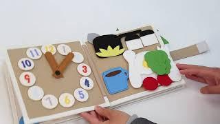 Felt busy Book educational toys diy Baby kids toys felt Activity busy quiet book for children