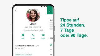 Selbstlöschende Nachrichten auf WhatsApp senden