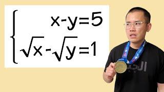 How to solve a system of square root equations (not the usual substitution)