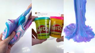 Mixing Slime with Playdough!