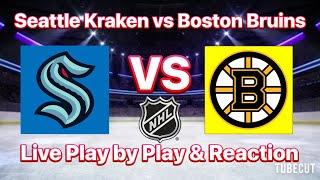 Seattle Kraken vs Boston Bruins live play by play and reaction