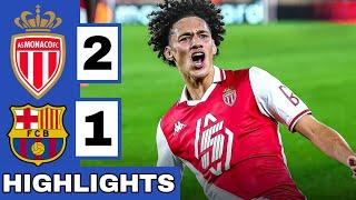 AS Monaco vs Barcelona (2-1) Extended HIGHLIGHTS | UEFA Champions League