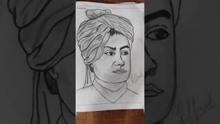 Making Sketch Of Swami Vivekanand #viral #vivekananda #art ️️