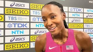 Dalilah Muhammad Reacts To Not Advancing To World Champs 400m Hurdles Final