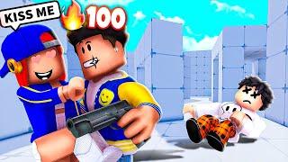 If I WIN in ROBLOX RIVALS My GIRLFRIEND has to KISS me for the FIRST TIME... SHE DID IT!!
