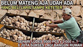 LUDES 3000 PCS SEHARI || BELUM MATENG Udah ADA YG BELI SUKSES Hasil DARI USAHA INI LAGI BANGUN RUMAH