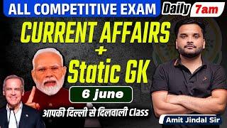 6 June 2025 Current Affairs|All Govt Exams| Today Current Affairs| Amit Jindal Sir #currentaffairs