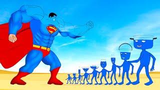 Evolution Of SUPERMAN Vs Evolution Of MONSTER RADIATION : Returning From The Dead SECRET - FUNNY