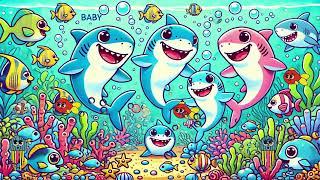  Baby Shark Song for Kids | Sing Along with Jumpy Jelly Beans