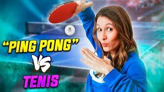 "PING PONG" PRO vs TENIS  | ¡Aprendiendo... TENIS DE MESA!