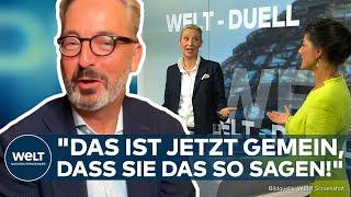 TV DUEL: Fleischhauer “I was surprised that Weidel looked so bad” Point Wagenknecht?