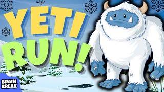 YETI Run ️ Brain Break ️ Winter Chase ️ Just Dance