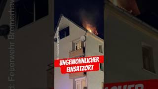  Ungewöhnliche Einsatzadresse  #feuerwehr #feuerwehrleben #bremerhaven