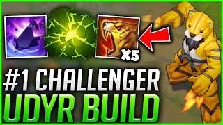RANK 1 CHALLENGER UDYR BUILD (#1 SOLO QUEUE BUILD) 1V5 UDYR - League of Legends