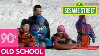 Sesame Street: Kids Sledding in the Snow